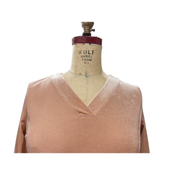 Vintage Lands End Womens Long Sleeve T-shirt Tunic Pink Long Sleeve XS - Picture 2 of 10